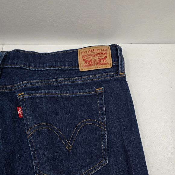 Levi's 514 relaxed straight leg jeans blue 33 denim womens‎ 4599 - Picture 4 of 13